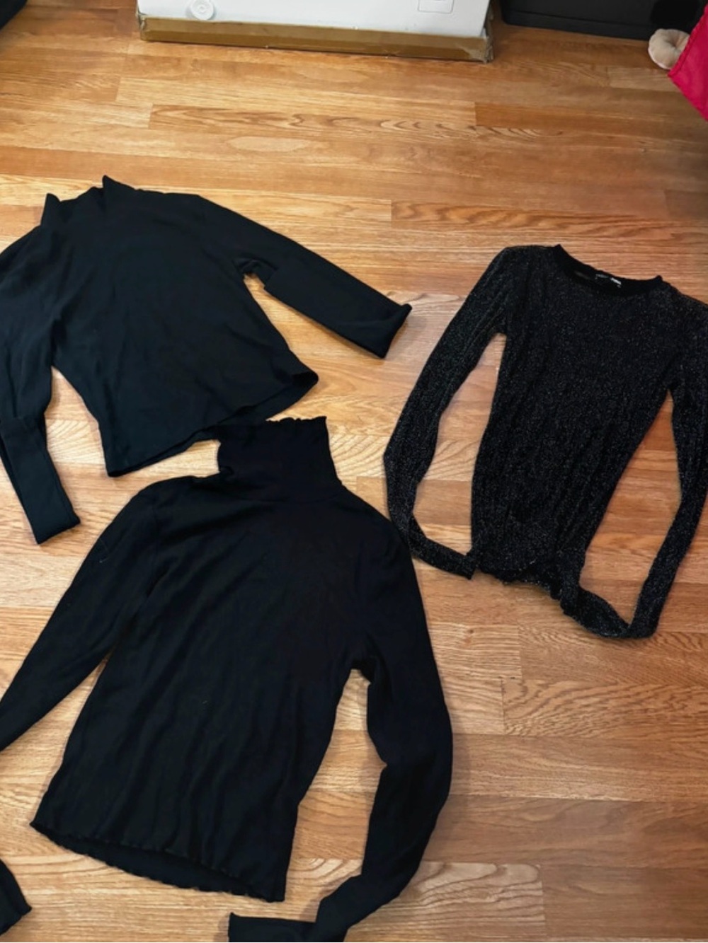 3 Women black long sleeve shirt bundle